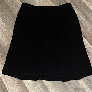 Ann Taylor Black Women's business skirt with pleats in the back. Beautiful!